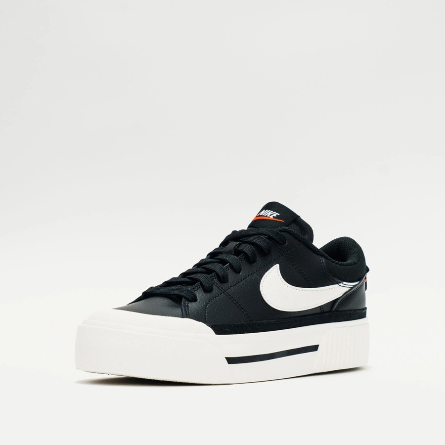 Sneakers | * Nike Court Legacy Lift (W) Black/White/Team Orange/Sail