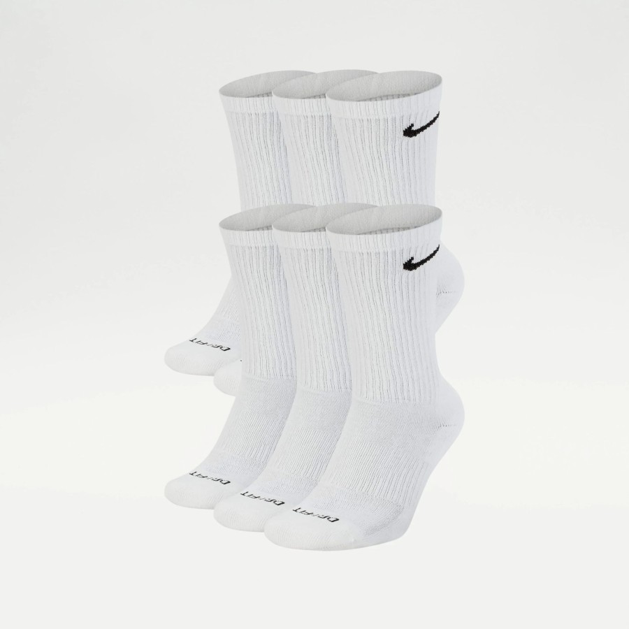 Socks | * Nike Everyday Plus Cushion Crew Socks (6 Pack) White