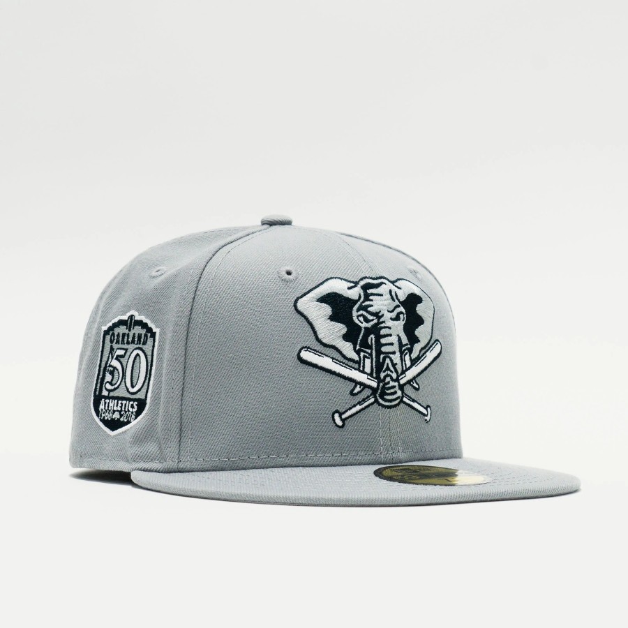 Fitted | * New Era Ycmc Exclusive Mlb Oakland Athletics 59Fifty Fitted Grey