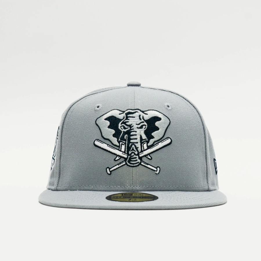 Fitted | * New Era Ycmc Exclusive Mlb Oakland Athletics 59Fifty Fitted Grey