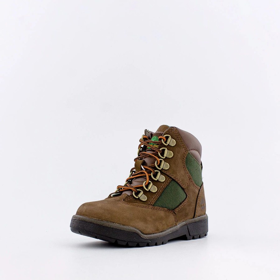 Lil' Kids | * Timberland Field Boot (Lil' Kids) Brown / Green