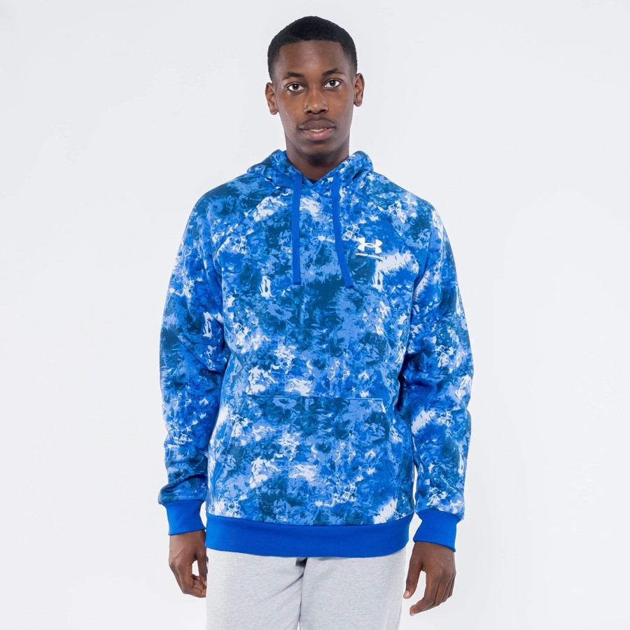 Hoodies | * Under Armour Rival Fleece Cloud Dye Hoodie Blue