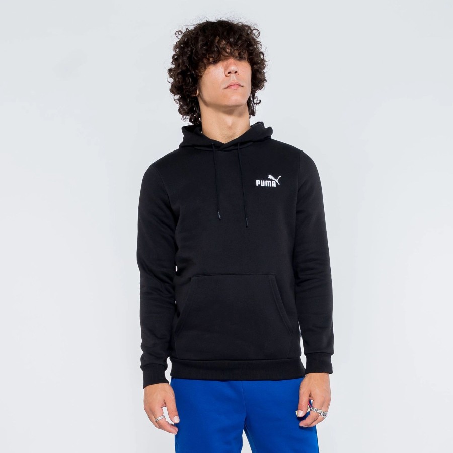 Hoodies | * Puma Essential Embroidery Logo Hoodie Puma Black