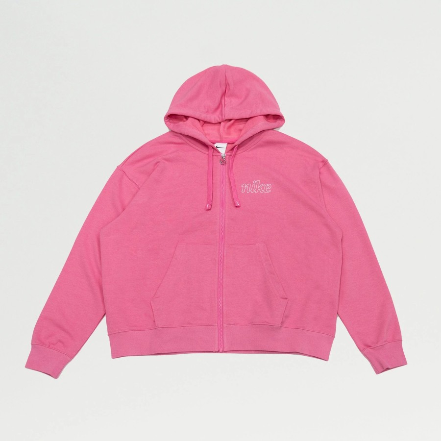 Tops | * Nike Dri-Fit Get Fit Graphic Full-Zip Training Hoodie Pinksicle/White