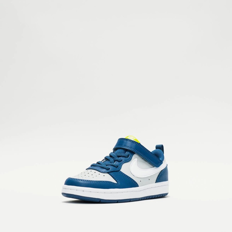 Lil' Kids | * Nike Court Borough Low 2 (Lil' Kids) Grey Fog/Mystic Navy