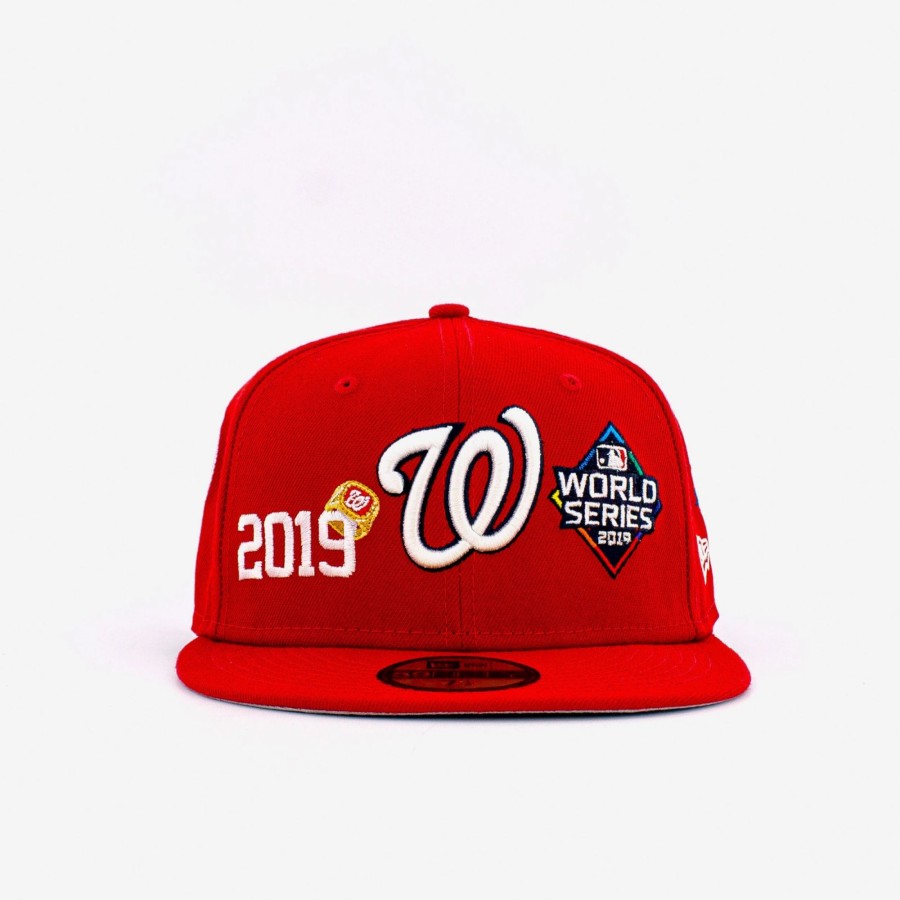 Fitted | * New Era Mlb Washington Nationals 2019 World Series Champions Ring 59Fifty Fitted Red