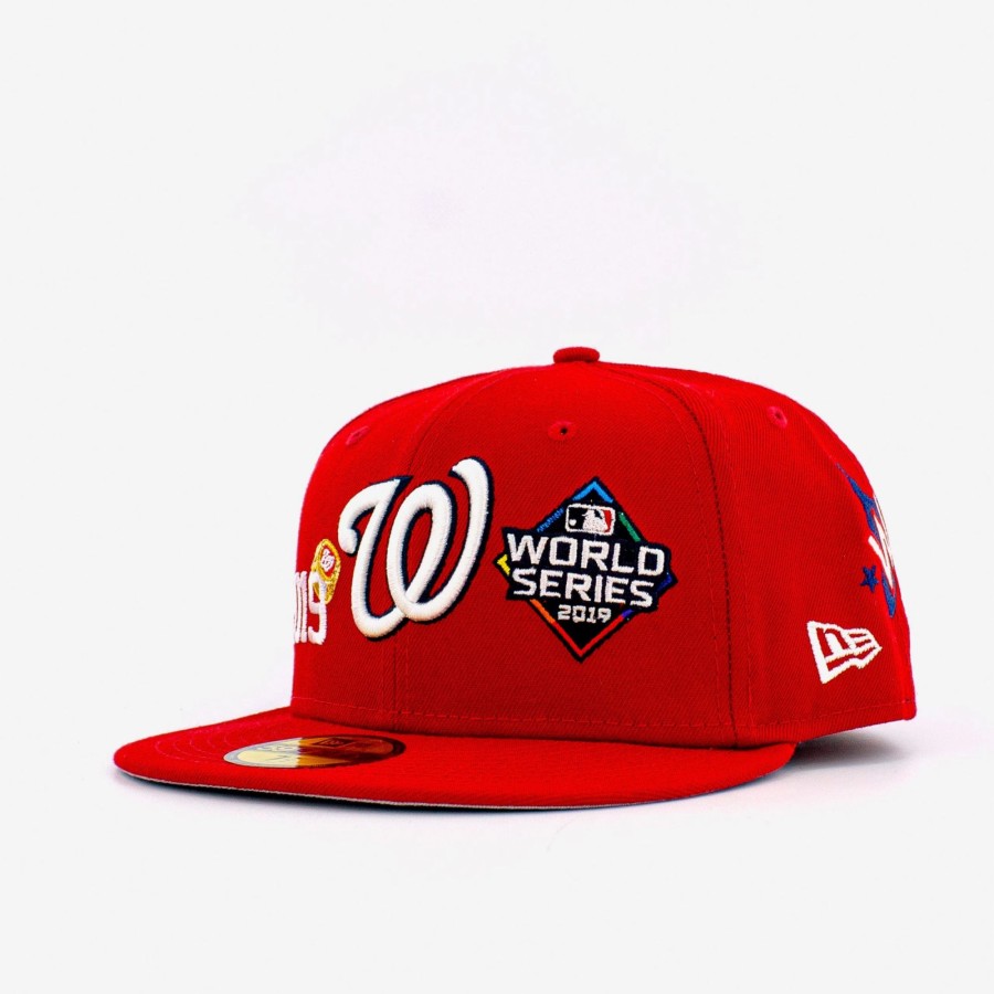 Fitted | * New Era Mlb Washington Nationals 2019 World Series Champions Ring 59Fifty Fitted Red