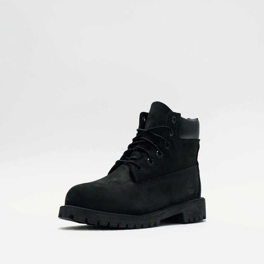 Big Kids | * Timberland Premium 6-Inch Waterproof Boot (Big Kids) Black Nubuck