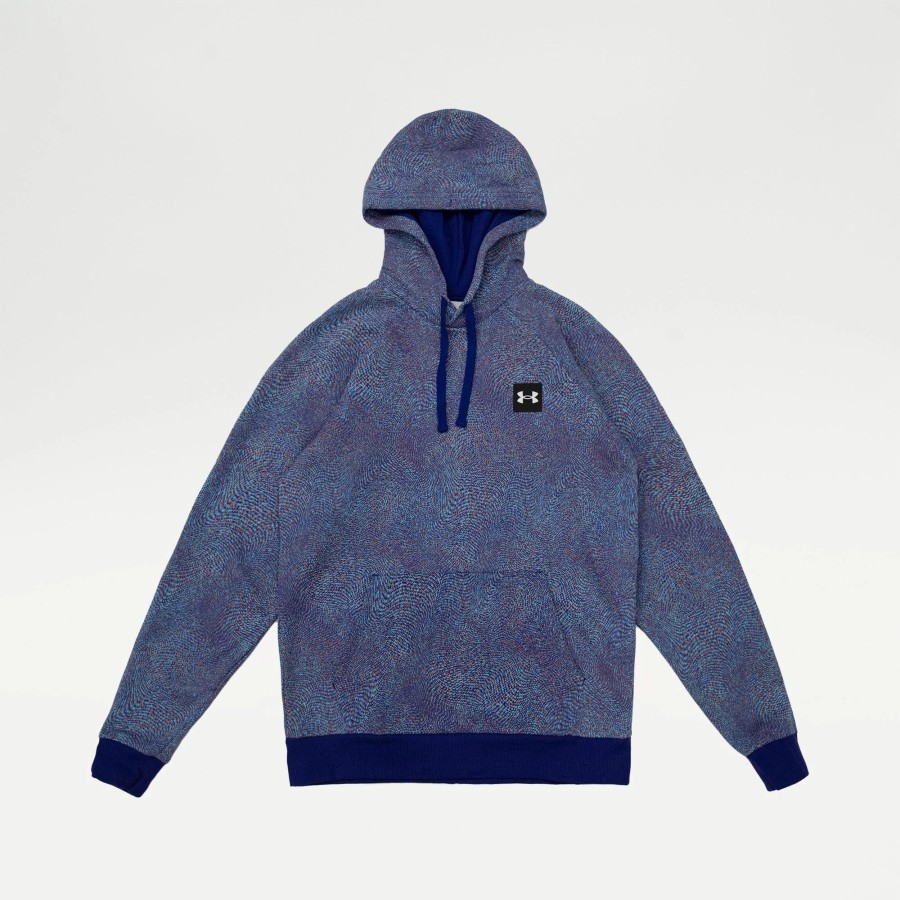 Hoodies | * Under Armour Rival Fleece Printed Hoodie Sonar Blue/White