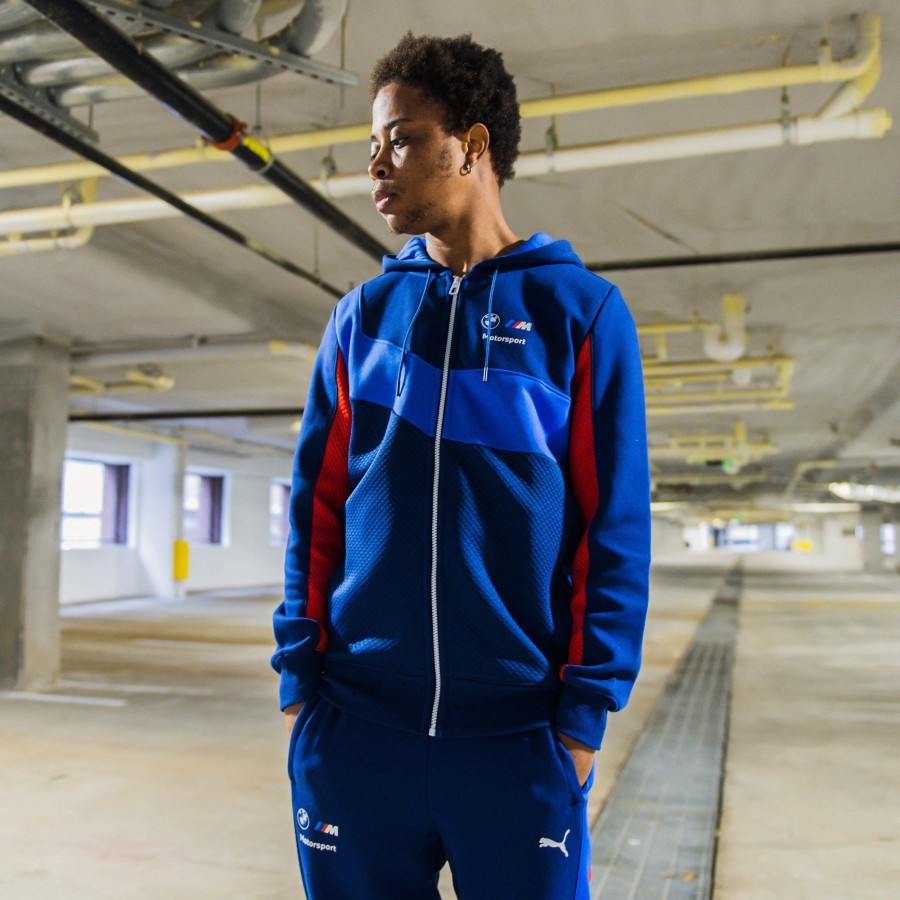 Hoodies | * Puma Bmw M Motorsport Full-Zip Hoodie Estate Blue