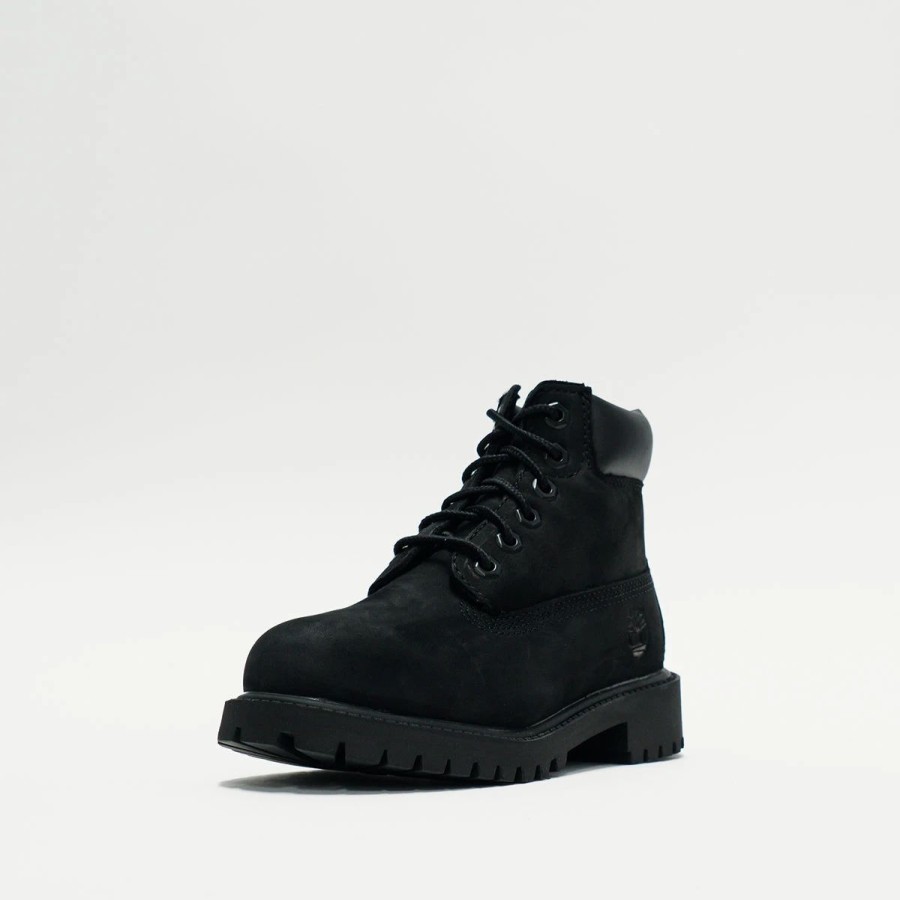 Lil' Kids | * Timberland Premium 6-Inch Waterproof Boot (Lil' Kids) Black Nubuck