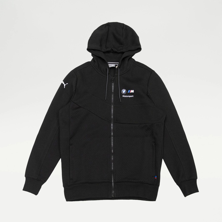 Hoodies | * Puma Bmw M Motosport Full-Zip Hoodie Cotton Black