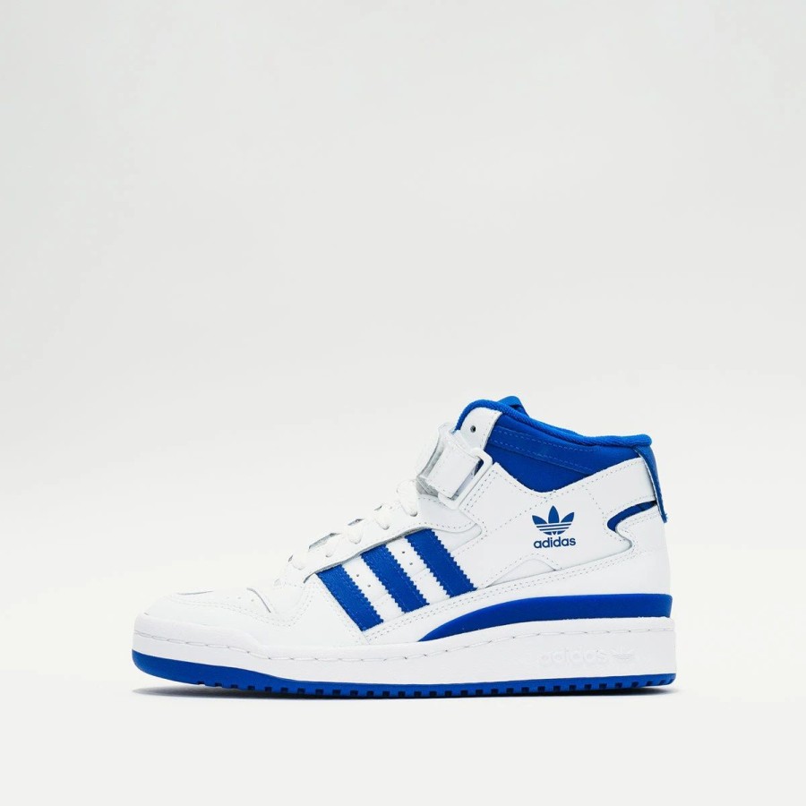 Big Kids | * Adidas Forum Mid (Big Kids) White/Royal Blue