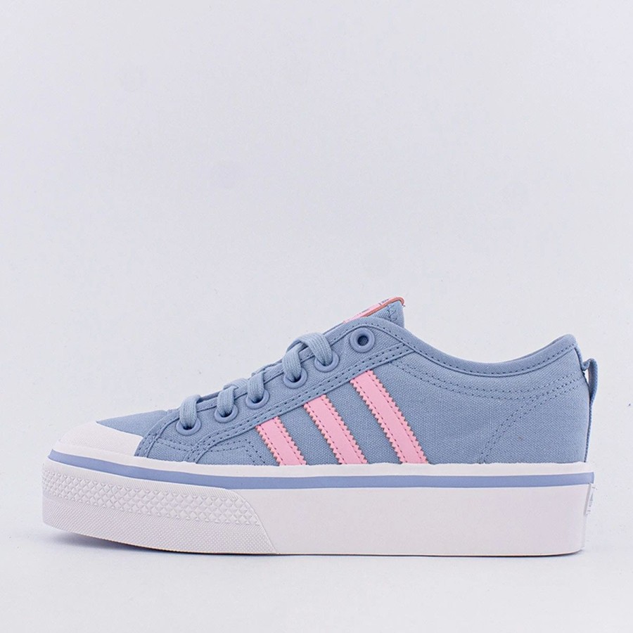 Sneakers | * Adidas Nizza Platform (W) Altered Blue/Bliss Pink/Cloud White