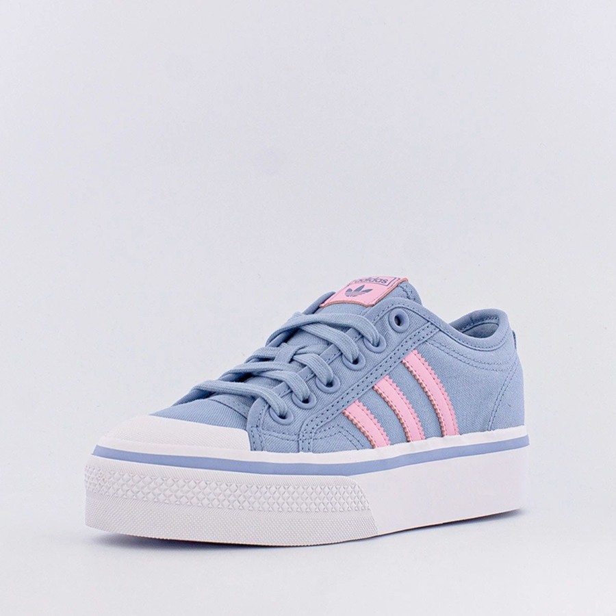 Sneakers | * Adidas Nizza Platform (W) Altered Blue/Bliss Pink/Cloud White