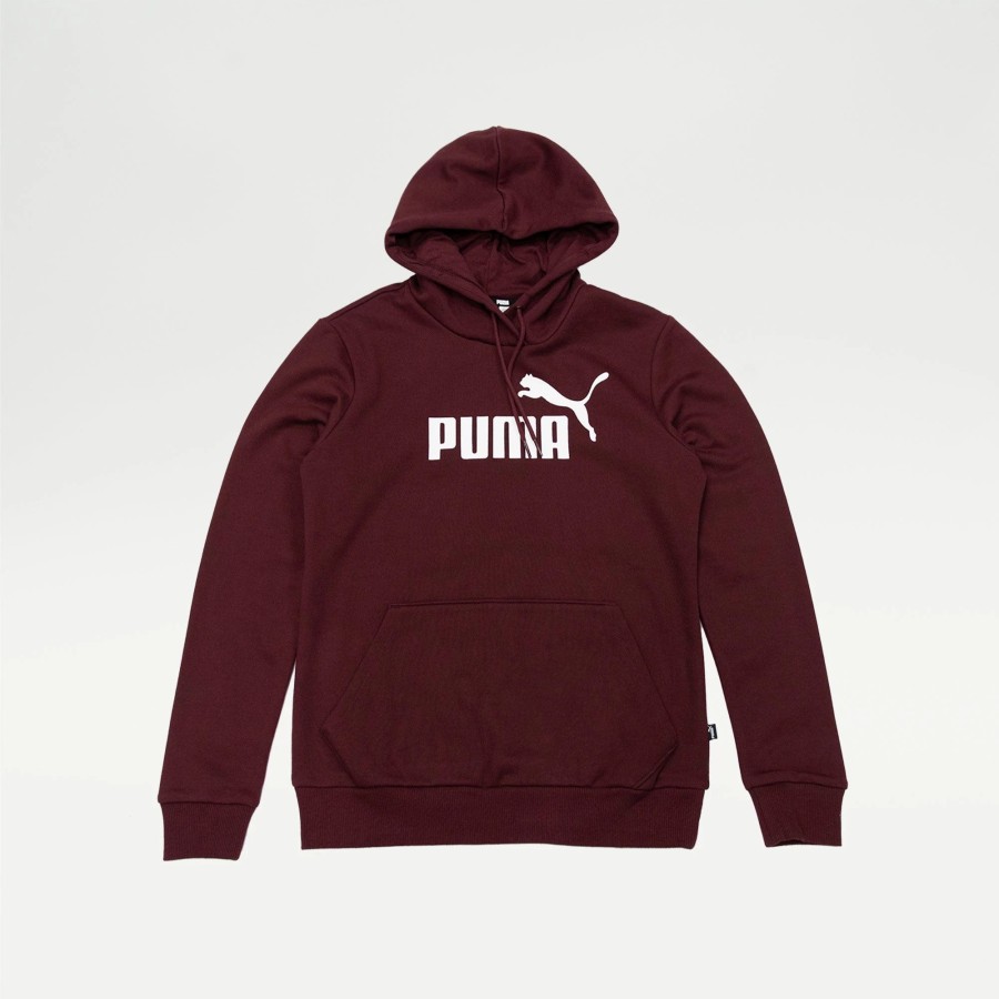 Tops | * Puma Essentials Hoodie Burgundy