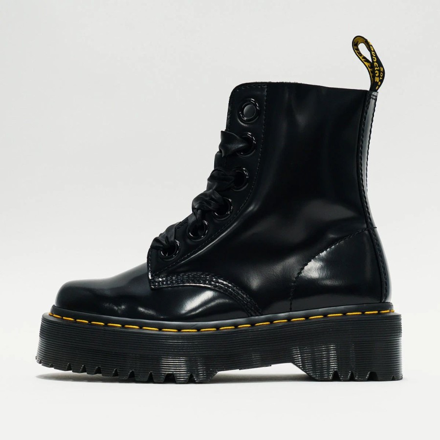 Boots & Booties | * Dr. Martens Molly (W) Black/Black