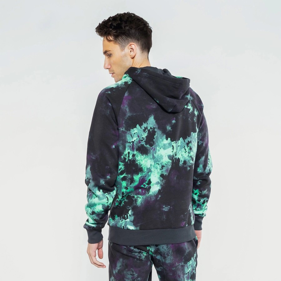 Hoodies | * Under Armour Rival Fleece Hyper Dye Hoodie Green/Black