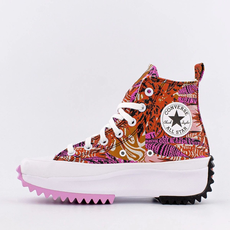 Sneakers | * Converse Run Star Hike Platform Tropical Florals (W) Mantra Orange/Black/White