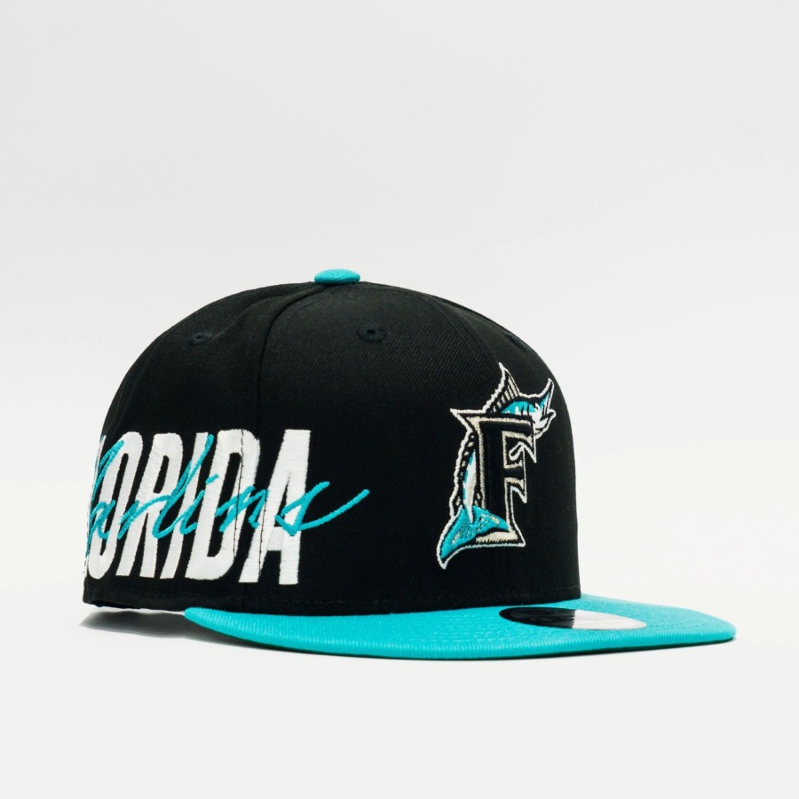 Snapback | * New Era Mlb Florida Marlina Sidefront 9Fifty Snapback Black/Aqua