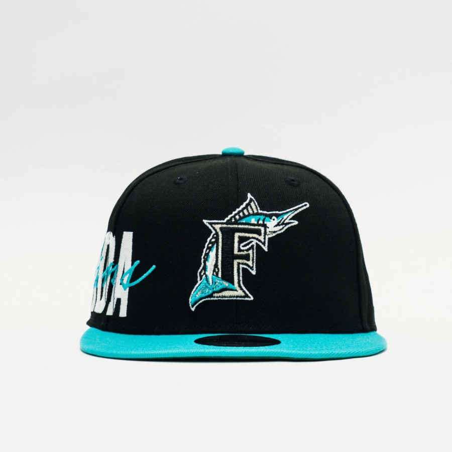 Snapback | * New Era Mlb Florida Marlina Sidefront 9Fifty Snapback Black/Aqua