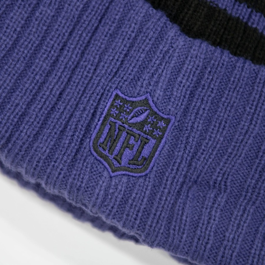 Knit | * New Era Nfl Baltimore Ravens Pom Knit Black/Purple