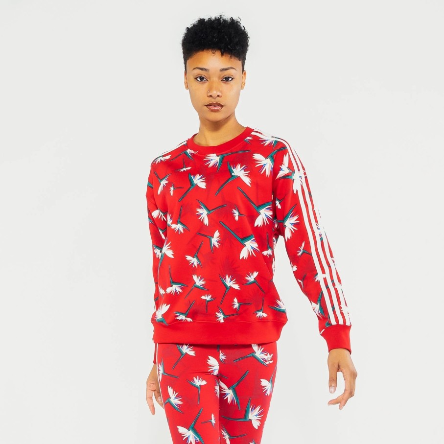 Tops | * Adidas Thebe Magugu Crew Sweater Power Red