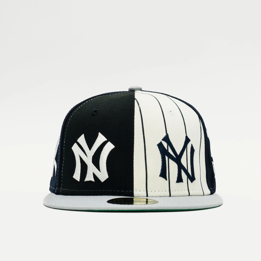 Fitted | * New Era Mlb New York Yankees Logo Pinwheel 59Fifty Fitted White/Blue