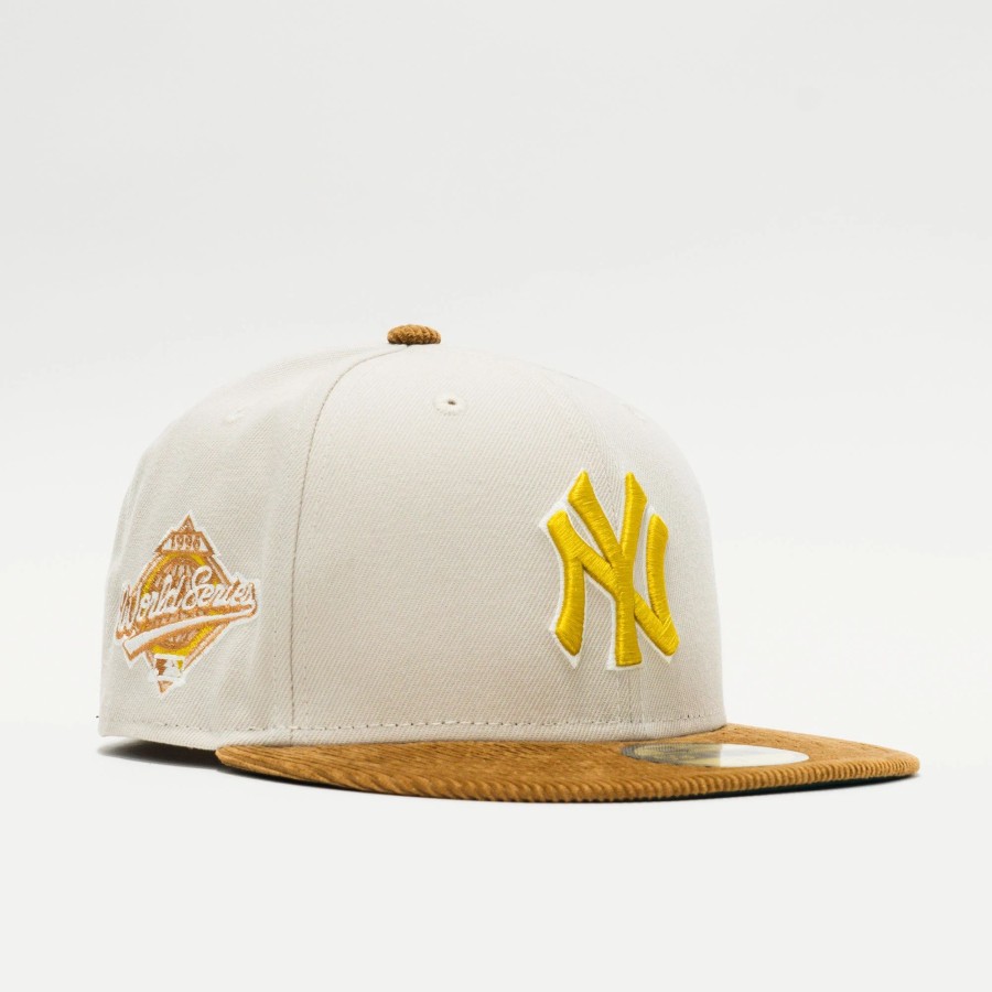 Fitted | * New Era Mlb New York Yankees Corduroy Visor 59Fifty Fitted Tan