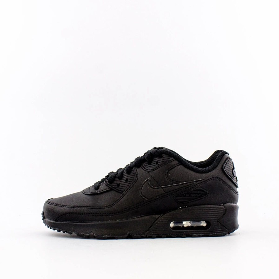 Big Kids | * Nike Air Max 90 Leather (Big Kids) Black/Black