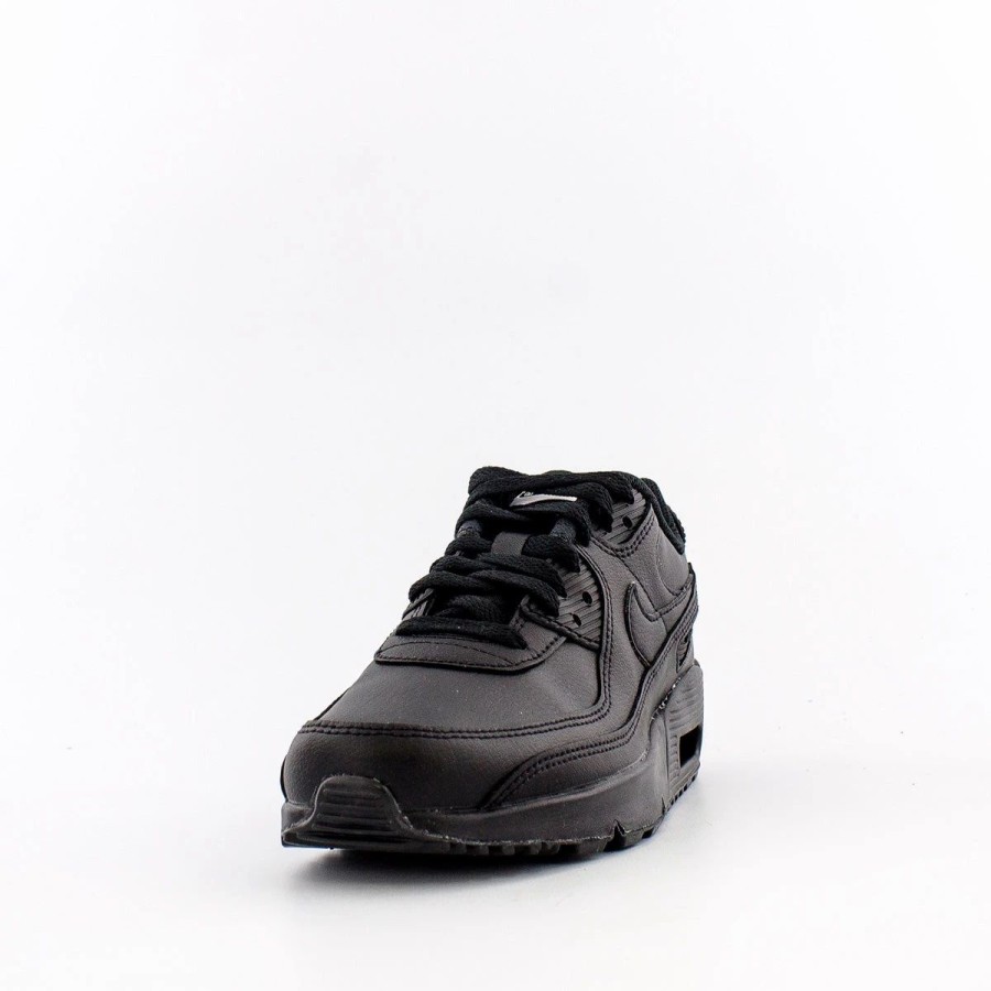 Big Kids | * Nike Air Max 90 Leather (Big Kids) Black/Black