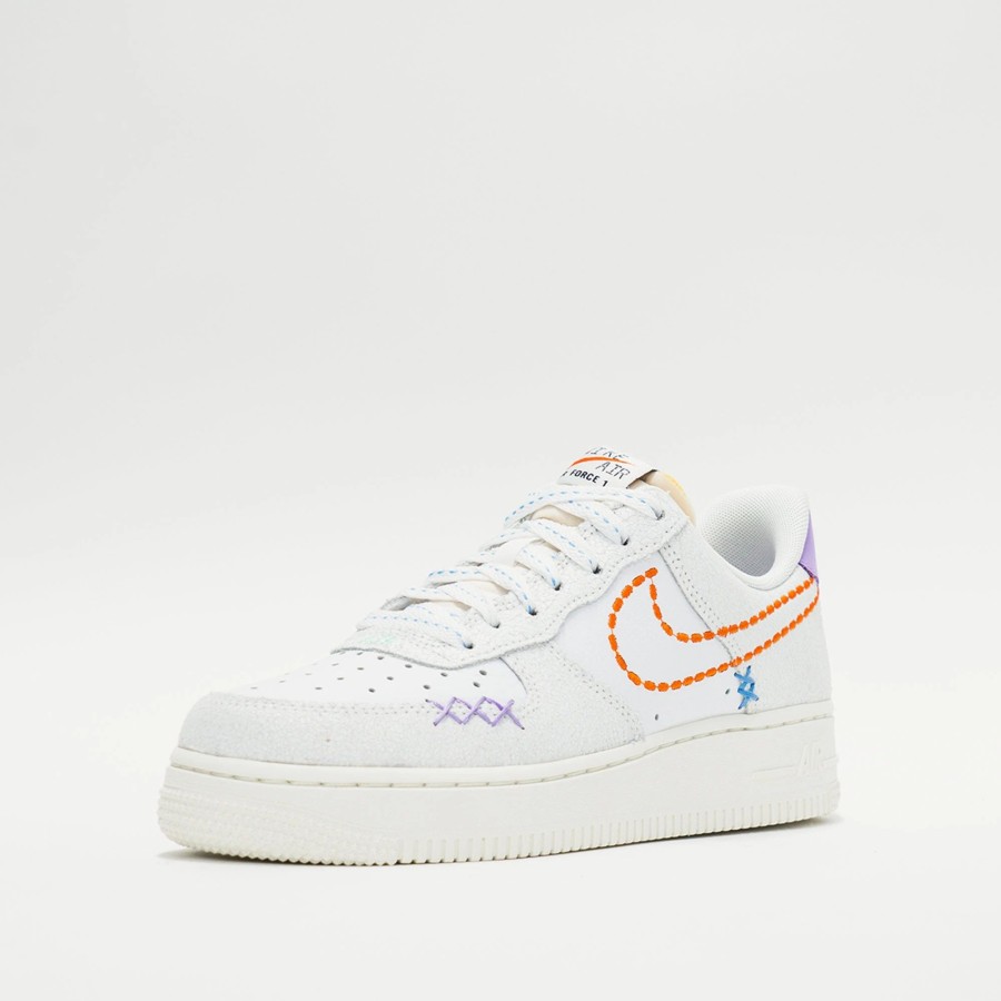 Sneakers | * Nike Air Force 1 '07 Se (W) White/Sail/Green Glow/Safety Orange