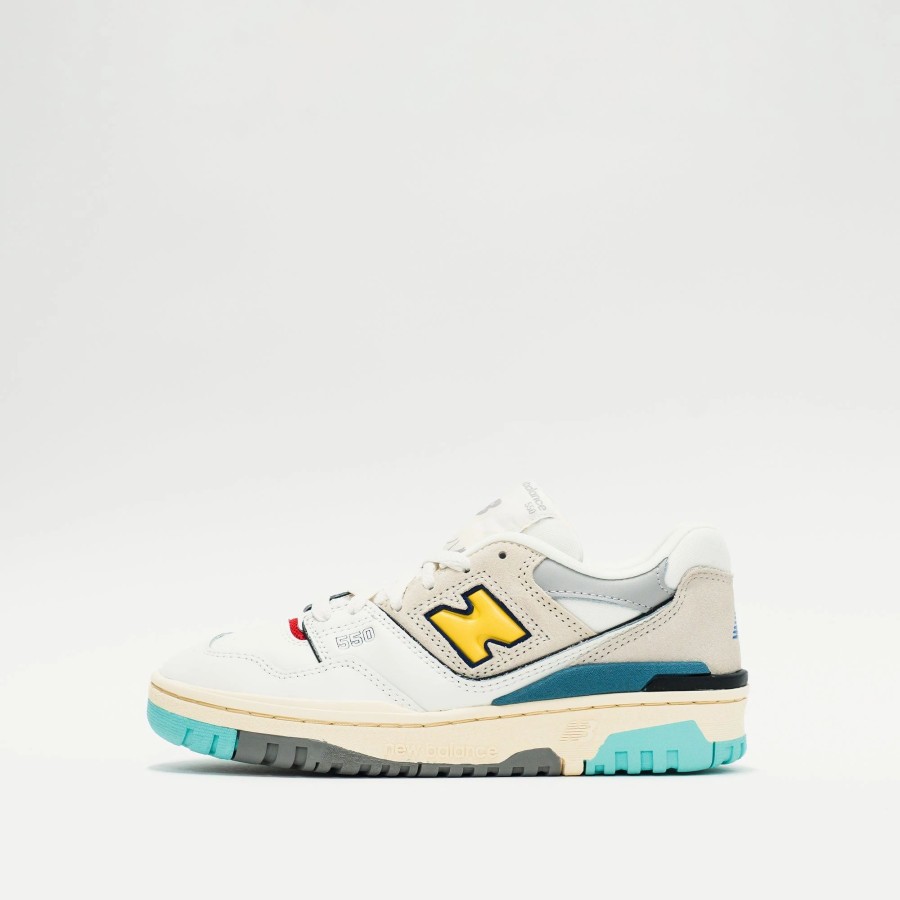 Big Kids | * New Balance 550 (Big Kids) White With Surf