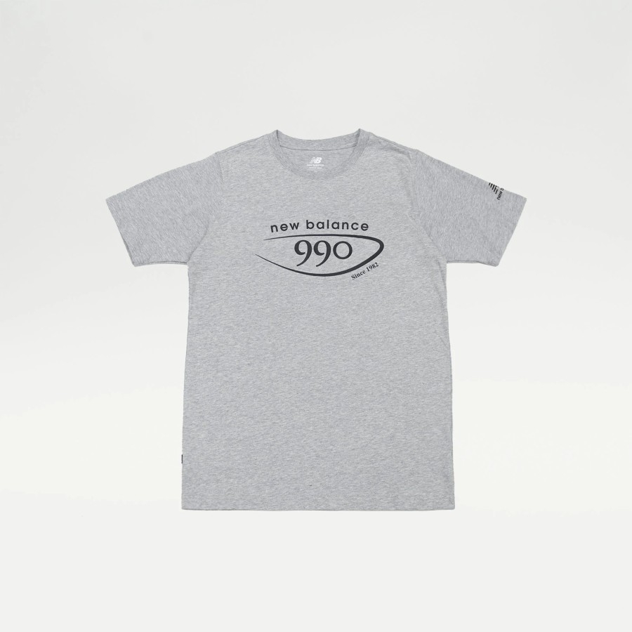 Tees | * New Balance 990 Graphic Tee Grey