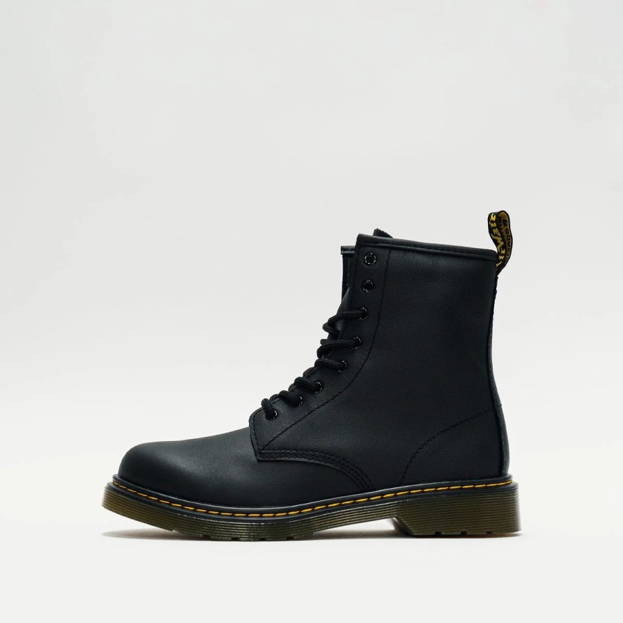 Big Kids | * Dr. Martens 1460 Softy Leather Lace Up (Big Kids) Black Softy