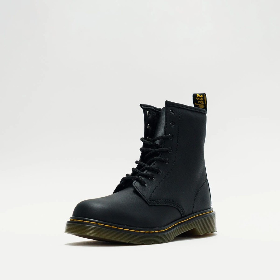 Big Kids | * Dr. Martens 1460 Softy Leather Lace Up (Big Kids) Black Softy